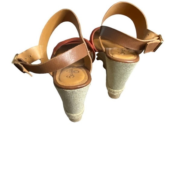 Sergio Zelcer Wedge Sandals Size USA 10 - Picture 4 of 7